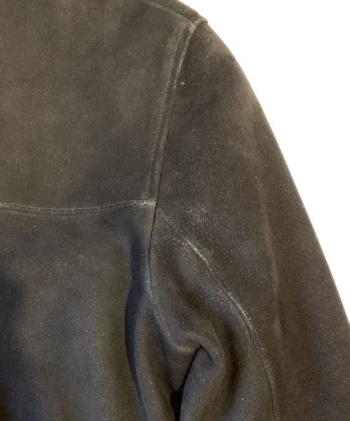 Saint Laurent Paris（サンローランパリ）Saint Laurent Paris (サンローランパリ) スウェードトラッパーレザージャケット/13AW/エディ期/Archive ブラック サイズ:44の古着・服飾アイテム