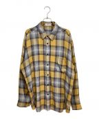 CELINEセリーヌ）の古着「Loose Shirt Check Rayon（ルーズシャツチェックレーヨン）」｜マスタード