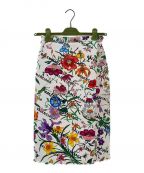 GUCCI×BALENCIAGAグッチ×バレンシアガ）の古着「The Hacker Project Flora skirt」｜ホワイト