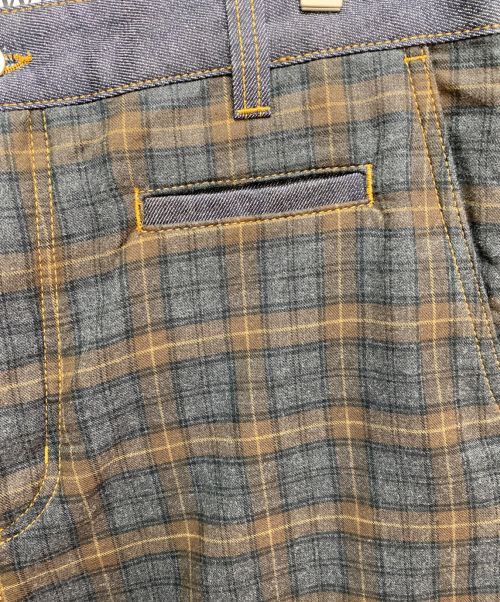 LOEWE（ロエベ）LOEWE (ロエベ) FISHERMAN CHECK PATCH JEAN グレー サイズ:52の古着・服飾アイテム