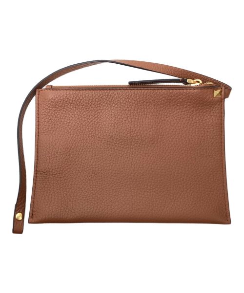 VALENTINO（ヴァレンティノ）VALENTINO (ヴァレンティノ) Vロゴカゴバッグ ベージュ サイズ:-の古着・服飾アイテム