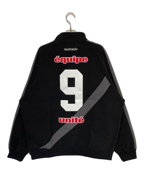SUPREME（シュプリーム）SUPREME (シュプリーム) Equipe Half Zip Sweatshirt ブラック サイズ:Lの古着・服飾アイテム