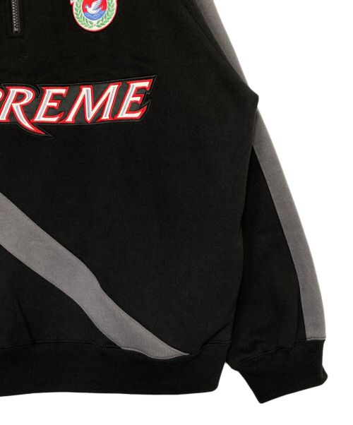 SUPREME（シュプリーム）SUPREME (シュプリーム) Equipe Half Zip Sweatshirt ブラック サイズ:Lの古着・服飾アイテム