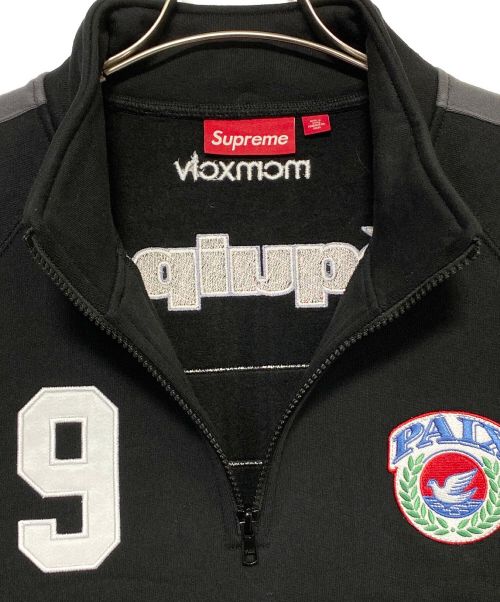 SUPREME（シュプリーム）SUPREME (シュプリーム) Equipe Half Zip Sweatshirt ブラック サイズ:Lの古着・服飾アイテム
