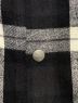 中古・古着 RICK OWENS (リックオウエンス) チェックノースリーブシャツ ブラック×ホワイト サイズ:46：55000円