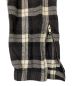 中古・古着 RICK OWENS (リックオウエンス) CHECK TRACK PANTS ホワイト×ブラック サイズ:46：47000円