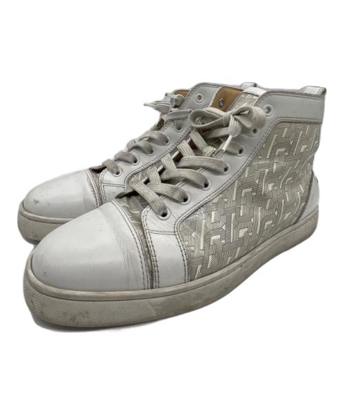 Christian Louboutin（クリスチャン・ルブタン）Christian Louboutin (クリスチャン・ルブタン) Christian Louboutin ハイカットスニーカー ホワイト サイズ:41の古着・服飾アイテム