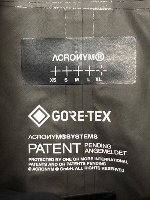ACRONYM（アクロニウム）ACRONYM (アクロニウム) 2L GORE-TEX PACLITE PLUS INTEROPS JACKET ブラック サイズ:XLの古着・服飾アイテム