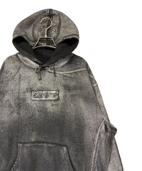 SUPREME（シュプリーム）SUPREME (シュプリーム) MM6 Maison Margiela (エムエムシックス メゾンマルジェラ) Foil Box Logo Hooded Sweatshirt ブラック サイズ:Lの古着・服飾アイテム