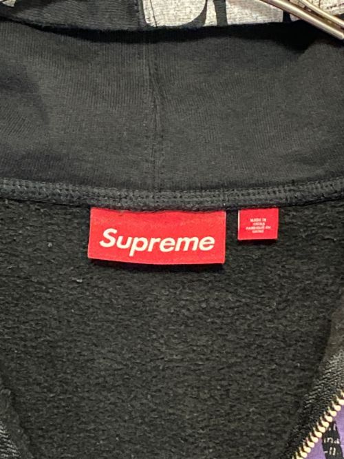 SUPREME（シュプリーム）SUPREME (シュプリーム) Collage Zip Up Hooded Sweatshirt ブラック サイズ:Lの古着・服飾アイテム