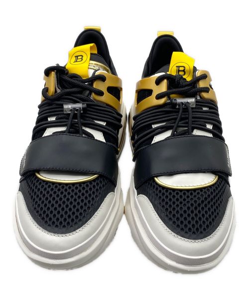 BALMAIN（バルマン）BALMAIN (バルマン) B BOLD LOW ブラック×ゴールド サイズ:41の古着・服飾アイテム