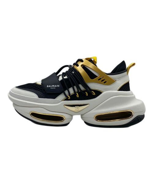 BALMAIN（バルマン）BALMAIN (バルマン) B BOLD LOW ブラック×ゴールド サイズ:41の古着・服飾アイテム