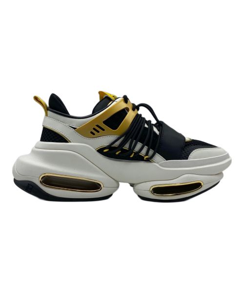 BALMAIN（バルマン）BALMAIN (バルマン) B BOLD LOW ブラック×ゴールド サイズ:41の古着・服飾アイテム