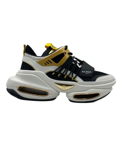 BALMAIN（バルマン）BALMAIN (バルマン) B BOLD LOW ブラック×ゴールド サイズ:41の古着・服飾アイテム