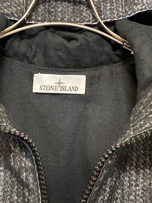 STONE ISLAND（ストーンアイランド）STONE ISLAND (ストーンアイランド) Needle Punched Reflective Jacket ブラック サイズ:Lの古着・服飾アイテム