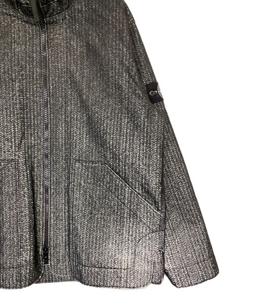 STONE ISLAND（ストーンアイランド）STONE ISLAND (ストーンアイランド) Needle Punched Reflective Jacket ブラック サイズ:Lの古着・服飾アイテム