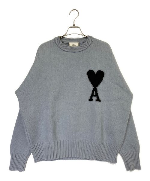 AMI Alexandre Mattiussi（アミアレクサンドルマテュッシ）AMI Alexandre Mattiussi (アミ アレクサンドル マテュッシ) ニット スカイブルー サイズ:XSの古着・服飾アイテム