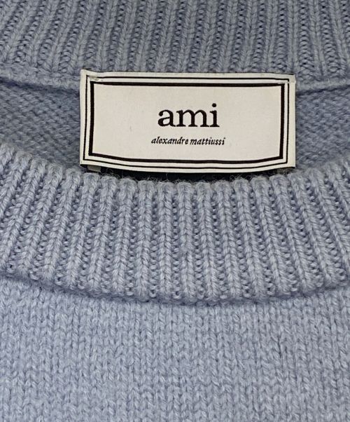 AMI Alexandre Mattiussi（アミアレクサンドルマテュッシ）AMI Alexandre Mattiussi (アミ アレクサンドル マテュッシ) ニット スカイブルー サイズ:XSの古着・服飾アイテム