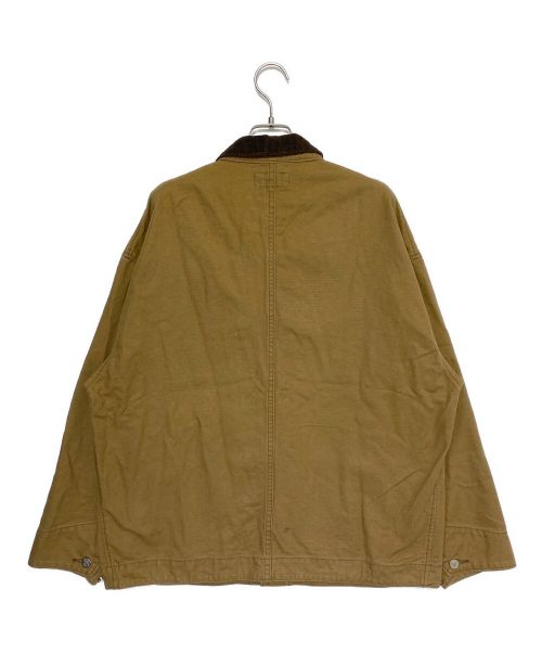 A BATHING APE（アベイシングエイプ）A BATHING APE (アベイシングエイプ) WASHED DUCK COVERALL ブラウン サイズ:Lの古着・服飾アイテム