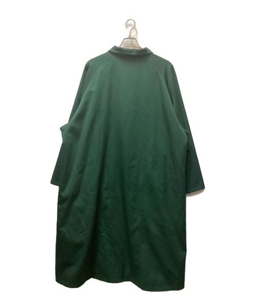 CABAN（キャバン）CABAN (キャバン) ウールギャバジン スタンドカラーコート グリーン サイズ:Mの古着・服飾アイテム