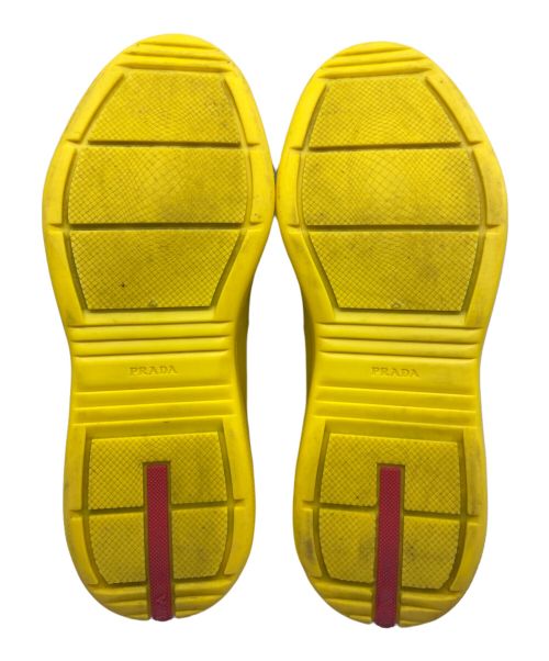 PRADA SPORTS（プラダスポーツ）PRADA SPORTS (プラダスポーツ) アメリカズカップソフトスニーカー イエロー サイズ:44の古着・服飾アイテム