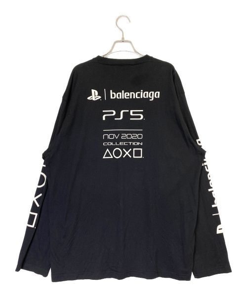 BALENCIAGA（バレンシアガ）BALENCIAGA (バレンシアガ) PLAY STATION (プレイステーション) Long-Sleeve T-Shirt ブラック サイズ:Sの古着・服飾アイテム