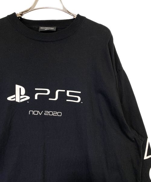 BALENCIAGA（バレンシアガ）BALENCIAGA (バレンシアガ) PLAY STATION (プレイステーション) Long-Sleeve T-Shirt ブラック サイズ:Sの古着・服飾アイテム