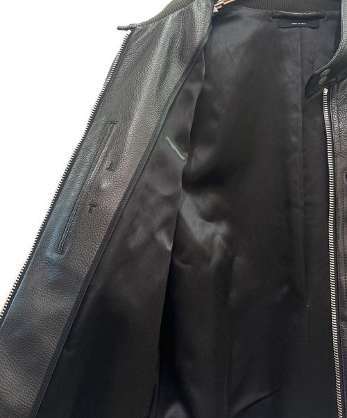 TOM FORD（トムフォード）TOM FORD (トムフォード) LEATHER HARRINGTON ラムレザー ハリントンジャケット ブラック サイズ:50の古着・服飾アイテム