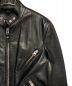 中古・古着 TOM FORD (トムフォード) シングルライダースジャケット ブラック サイズ:46：180000円