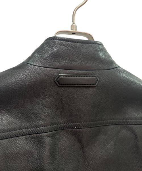 TOM FORD（トムフォード）TOM FORD (トムフォード) ショートシングルバイカージャケット ブラック サイズ:46の古着・服飾アイテム