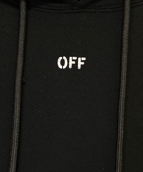 OFFWHITE（オフホワイト）OFFWHITE (オフホワイト) プルオーバーパーカー ブラック サイズ:Sの古着・服飾アイテム