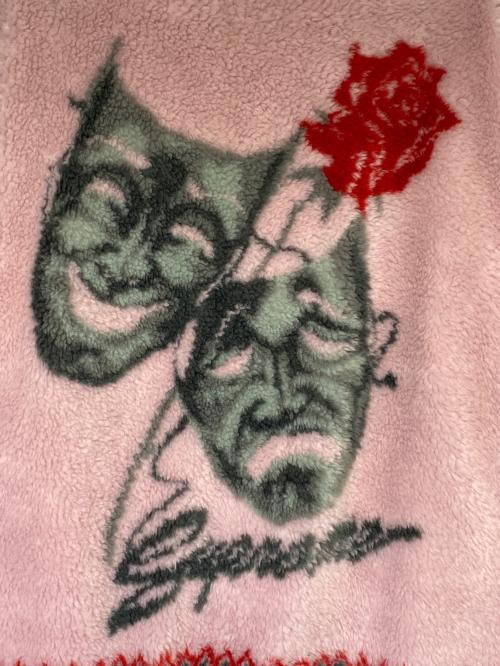 SUPREME（シュプリーム）SUPREME (シュプリーム) Drama Mask Fleece Jacket ピンク サイズ:Mの古着・服飾アイテム