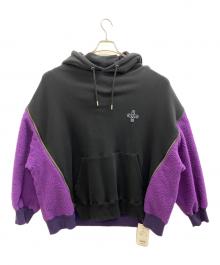 FACETASM（ファセッタズム）の古着「Fleece Zipper Hoodie」｜ブラック
