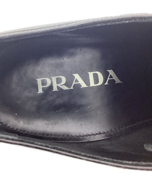 PRADA（プラダ）PRADA (プラダ) スタッズシューズ ブラック サイズ:10の古着・服飾アイテム
