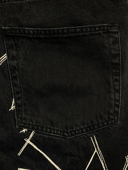 OUR LEGACY（アワーレガシー）OUR LEGACY (アワーレガシー) ジグザグデニムパンツ ブラック サイズ:36の古着・服飾アイテム