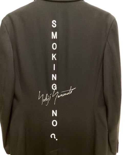Yohji Yamamoto pour homme（ヨウジヤマモト プールオム）Yohji Yamamoto pour homme (ヨウジヤマモト プールオム) ロングJKTプリントB (SMOKING NO) ブラック サイズ:2の古着・服飾アイテム