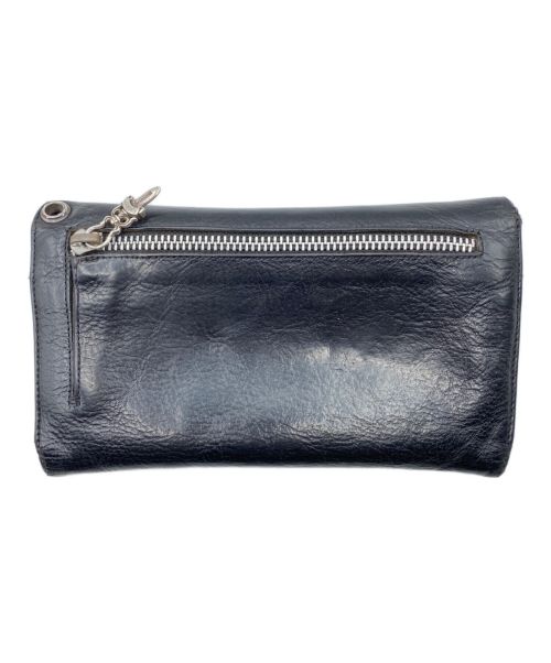 CHROME HEARTS（クロムハーツ）CHROME HEARTS (クロムハーツ) ウェーブウォレット ブラック サイズ:-の古着・服飾アイテム