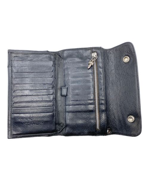 CHROME HEARTS（クロムハーツ）CHROME HEARTS (クロムハーツ) ウェーブウォレット ブラック サイズ:-の古着・服飾アイテム