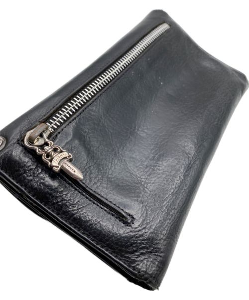 CHROME HEARTS（クロムハーツ）CHROME HEARTS (クロムハーツ) ウェーブウォレット ブラック サイズ:-の古着・服飾アイテム
