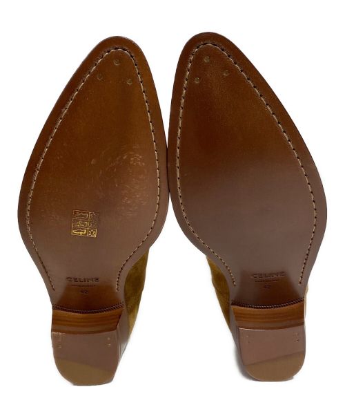 CELINE（セリーヌ）CELINE (セリーヌ) Camargue Western Chelsea Boot(カマルグウェスタンチェルシーブーツ) ブラウン サイズ:42の古着・服飾アイテム