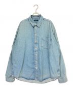 BALENCIAGAバレンシアガ）の古着「カットスリーブ デニムシャツ」｜インディゴ