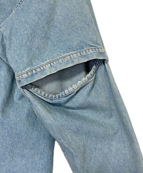 BALENCIAGA（バレンシアガ）BALENCIAGA (バレンシアガ) カットスリーブ デニムシャツ インディゴ サイズ:37の古着・服飾アイテム