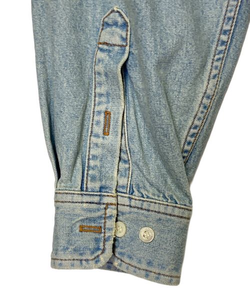 BALENCIAGA（バレンシアガ）BALENCIAGA (バレンシアガ) カットスリーブ デニムシャツ インディゴ サイズ:37の古着・服飾アイテム