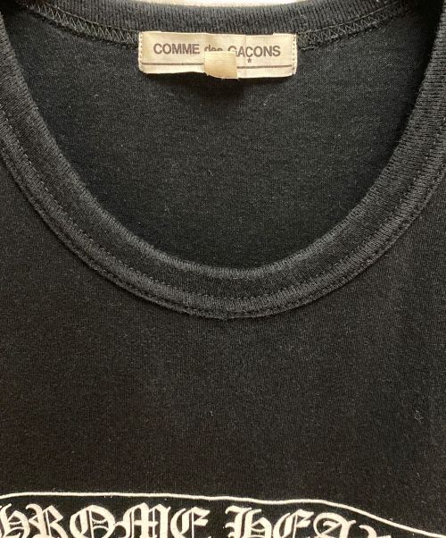 COMME des GARCONS（コムデギャルソン）COMME des GARCONS (コムデギャルソン) CHROME HEARTS (クロムハーツ) プリントTシャツ ブラック サイズ:Sの古着・服飾アイテム