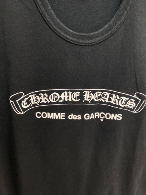 COMME des GARCONS（コムデギャルソン）COMME des GARCONS (コムデギャルソン) CHROME HEARTS (クロムハーツ) プリントTシャツ ブラック サイズ:Sの古着・服飾アイテム