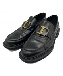 TOD'S（トッズ）の古着「ローファー レザー」｜ブラック