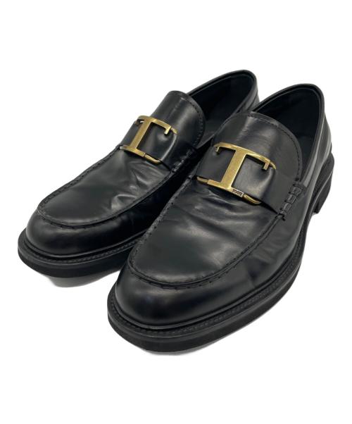 TOD'S（トッズ）TOD'S (トッズ) ローファー レザー ブラック サイズ:10の古着・服飾アイテム