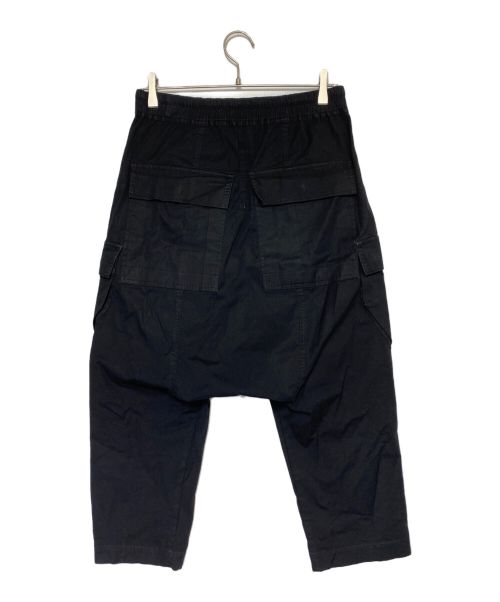 RICK OWENS（リックオウエンス）RICK OWENS (リックオウエンス) クロップドサルエルカーゴロングパンツ ブラック サイズ:46の古着・服飾アイテム