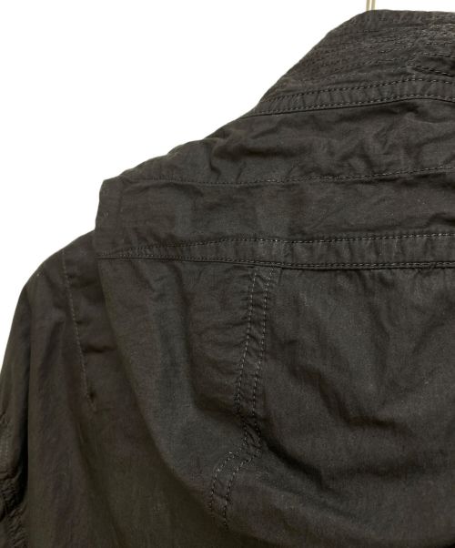 GROUND Y（グラウンドワイ）GROUND Y (グラウンドワイ) 製品染め モッズコート ブラック サイズ:3の古着・服飾アイテム