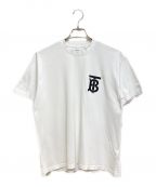 BURBERRYバーバリー）の古着「モノグラムモチーフ コットン オーバーサイズTシャツ」｜ホワイト